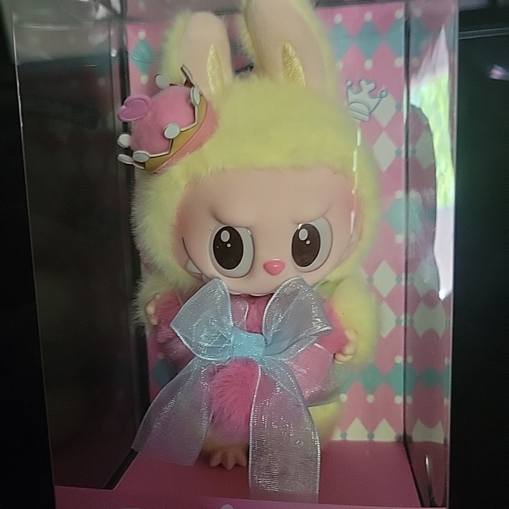 Pink and Yellow Bunny Plush Toy